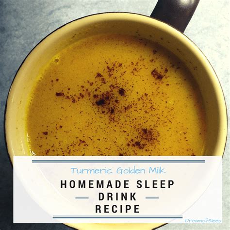 homemade sleep cocktail.